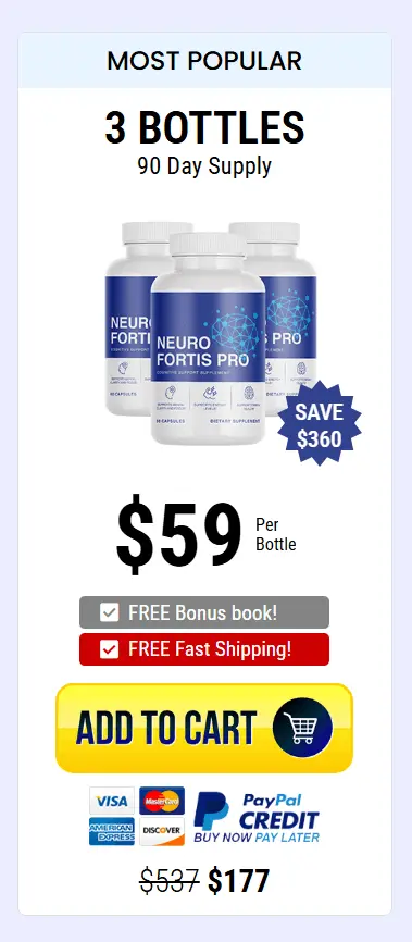 Neuro Fortis PRO Supplement Price Of 3 Bottle
